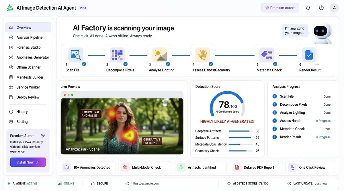 AI redirect checker dashboard — example of the AI redirect chain dashboard software